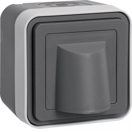 Hager Kabelauslass AP W.1 grau