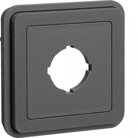 Hager Abdeckung m. Stecköffnung Ø22.5mm W.1 gr