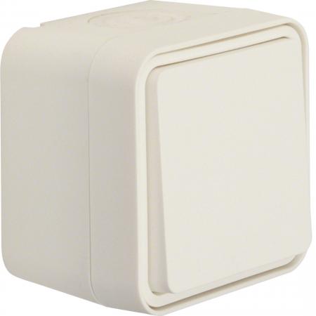 Hager Wechselschalter AP W.1 polarweiß