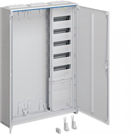 Hager Systemschrank, univers Z, 1100x800x205mm, SKII, IP44, VF 5-reihig, APZ, 3-