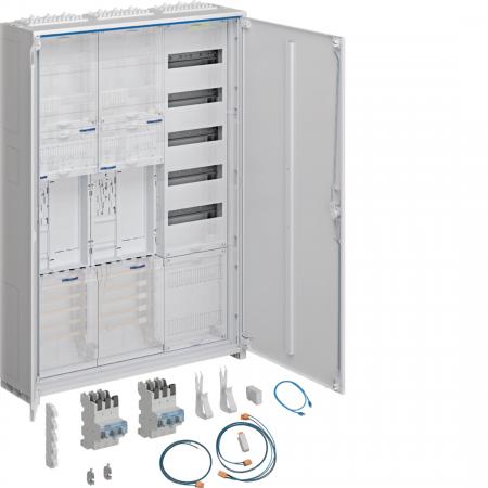 Hager Komplettschr., univ.Z 2ZP RES BKE-I OKK VT5 APZb SLS 40A ESA 1100x800x205m