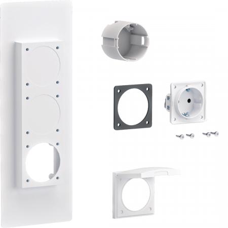 Hager Steckdosenflansch,universZ,Schuko