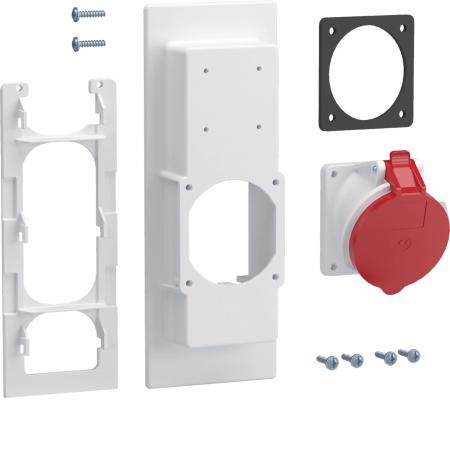Hager Steckdosenflansch,universZ,16A CEE