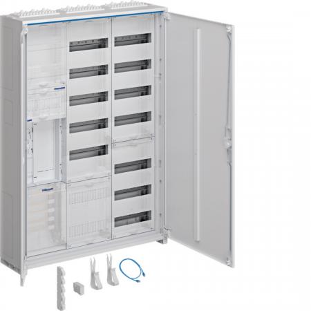 Hager Komplettschrank univers Z, 1 ZP, BKE-I, APZ, ESA, VT13, IP44, H=1100mm, 3-