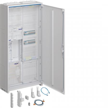 Hager Komplettschrank, univ.Z, 1 ZP, BKE-I, APZ, VT5, H=1100mm, 2-feld., ÜSS, ES