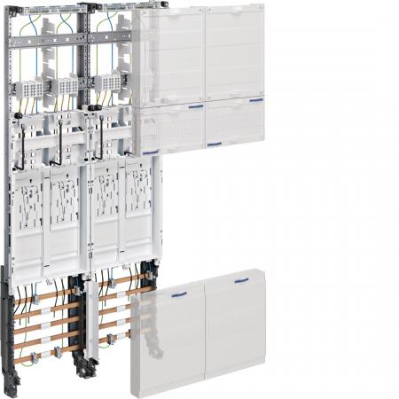 Hager Komplettfeld, univers Z, 1050mm, 4 ZP, eHZ, DSS, 2-feldig, Ausführung EnBW