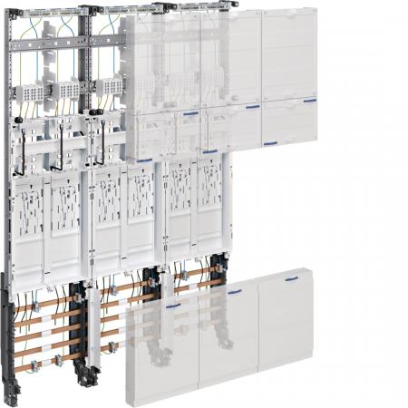 Hager Komplettfeld, univers Z, 1050mm, 6 Zählerplätze, eHZ, DSS, 3-feld, EnBW