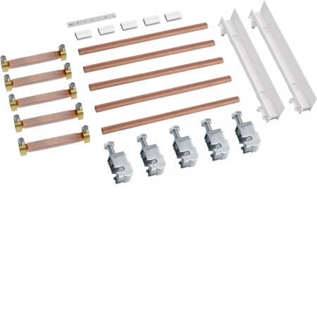 Hager Sammelschienenverbinder zwischen 2 univers Z-Schränken, 5-polig, CU 12x5mm