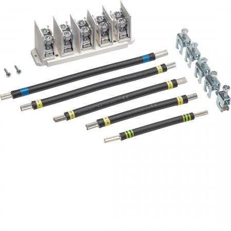 Hager Anschlusssatz, uni.Z, 5-p., Klemmb. 35-95mm², Kab. 50mm², f. U84LU, Einsp.
