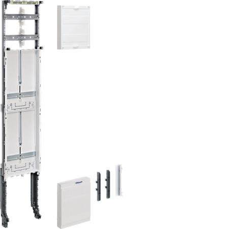 Hager Einbausatz, univers Z, Höhe 1350mm, 2 Zählerplätze, 1-feldig, für Sammelsc