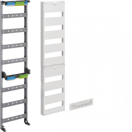 Hager Verteilerfeld, univers Z, Höhe 1050mm, 7-reihig, 1-feldig, PE/N waagerecht