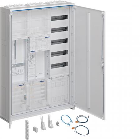 Hager Komplettschrank, univers Z, 1 ZP, 1 SG, BKE-I, APZ, VT5, H=1100 mm, 3-feld