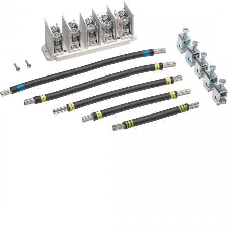 Hager Anschlusssatz, uni.Z, 5P., Klemmb. 35-95mm², Kab. 50mm², f. U84LU, Einsp.