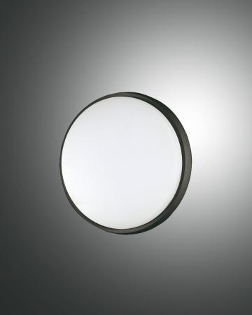 Fabas Luce 3315-69-101 LED Außen Deckenleuchte Olly Ø180mm 10W Warmweiß IP54 Schwarz