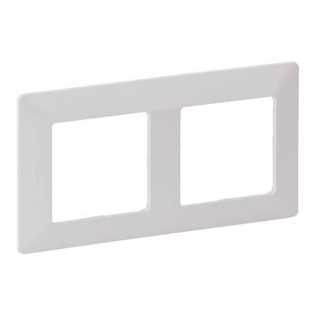 Legrand 754002 Valena Life 2-fach Rahmen Ultraweiß Abdeckrahmen