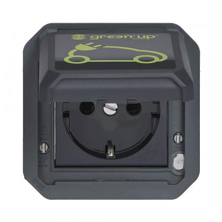 Legrand 069818L Plexo New EV-Steckdose Green’Up 230V 16A Feuchtraum Anthrazit