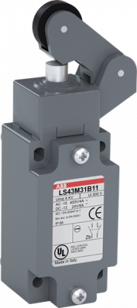ABB LS43M31B11 Standard-Positionsschalter Metall-Gehäuse IP66 Polyamid-Rollenhebel D=22
