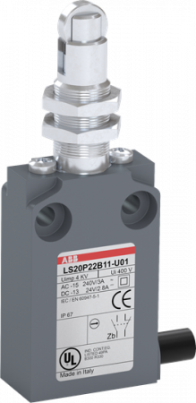 ABB LS20P22B20-U01 Positionsschalter Kunststoff-Gehäuse grau IP67
