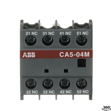 ABB CA5-04M Hilfskontaktblock, 4-polig, 4Ö, frontseitige Montage