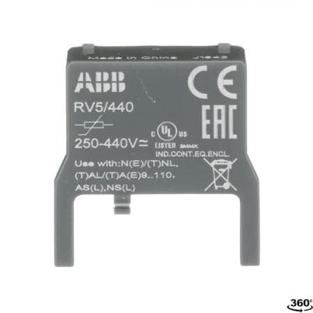 ABB RV5/440 Varistorlöschglied, 250-440 V 50/60 Hz / DC, für UA16 … UA110 / AS(L)9 …AS(L)16