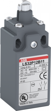 ABB LS35P12B11 Positionsschalter Kunststoff-Gehäuse grau IP65
