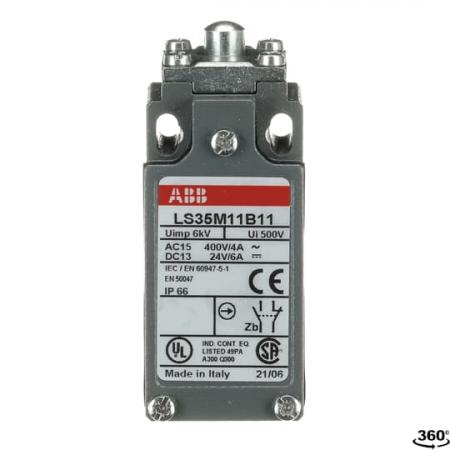ABB LS35M11B11 Standard-Positionsschalter Metall-Gehäuse IP66 Stahl-Druckbolzen verzinkt