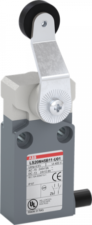 ABB LS20M45B11-U01 Positionsschalter Metall-Gehäuse IP67 Kunststoff-Rollenschwenkhebel Polyac