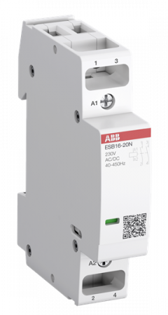 ABB ESB16-02N-01 Installationsschütz 16 A, 0S/2Ö, 24 V AC/DC