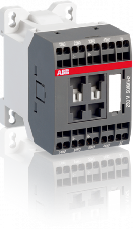 ABB NS40ES-25 Hilfsschütz, 220V 50/60Hz, 4S, Federzuganschluss