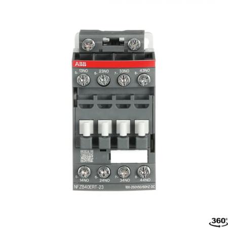 ABB NFZB40ERT-23 Hilfsschütz, 100-250 V 50/60 Hz / DC, 4S, Ringkabelschuhanschluss mit Bahnzulassung