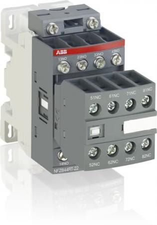ABB NFZB80ERT-22 Hilfsschütz, 48-130 V 50/60 Hz / DC, 8S, Ringkabelschuhanschluss mit Bahnzulassung