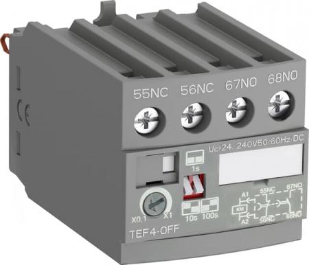 ABB TEF4-OFF Elektronischer Timer, passend für AF09 ... AF96, frontseitige Montage