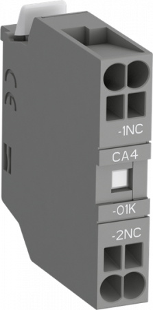 ABB CA4-01K-T Hilfskontaktblock, 1-polig, 1Ö, frontseitige Montage, Push-In Anschlussklemmen VPE 10St