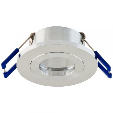 EVN Decken-Einbaustrahler für GU4 Leuchtmittel rund alu IP20 GZ4 12V EinbauØ47