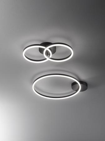 FABAS LUCE FAB-3508-22-101-01 LED Wandleuchte Smartluce Ø53/11cm 36W Warmweiß Schwarz dimmbar
