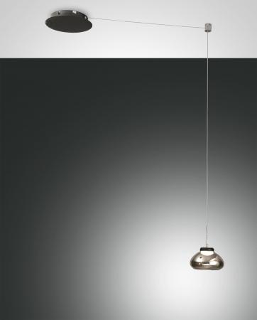 FABAS LUCE 3547-41-126 Arabella LED Pendelleuchte Ø140mm 8W Warmweiß Grau dimmbar