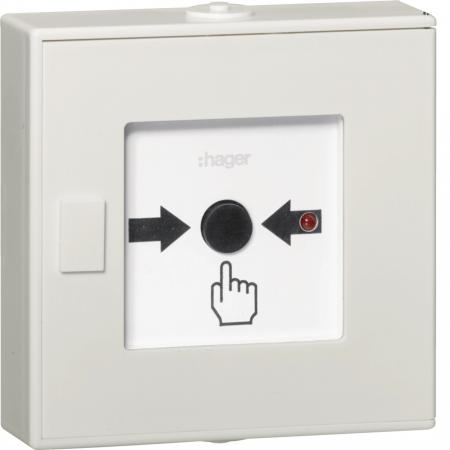 Hager Funk-Druckknopfmelder, Alarmstop