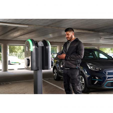 SCHNEIDER ELECTRIC EVB3S22N40FM EVlink Pro AC 22 kW Wallbox Typ 2 + Schuko MID NFC/RFID