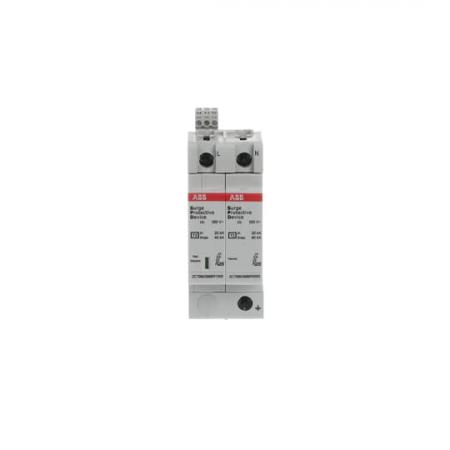 ABB OVR T2 1N 40-350 P TS QS SPD Typ 2 für 230/400 V TT-1Phasig 1P+N, Imax 40 kA, In 20kA, Up 1, 5kV, TS Telesignal