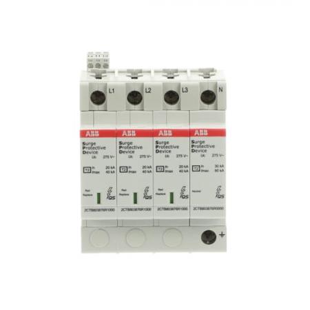 ABB OVR T2 3N 40-275 P TS QS SPD Typ 2 für 230/400 V TT/TN-S 3 Ph.+N, Imax 40kA, In 20kA, Up 1, 25kV, TS Telesignal