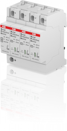 ABB OVR T2 N3 40-440 P QS SPD Typ 2 für 400/690 V TT-3Ph. + TN-S N+3P, Imax 40kA, In 20kA, Up 1, 8kV