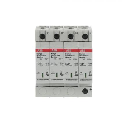 ABB OVR T2 4L 40-275 P QS SPD Typ 2 für 230/400 V TN-S 4P, Imax 40kA, In 20kA, Up 1, 25kV
