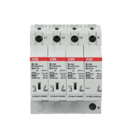 ABB OVR T1-T2 3N 12.5-275s P QS Kombi-Ableiter T1-T2 12.5kA/Pol, TT/TNS 3+N, Uc 275 V, Up 1, 3 kV