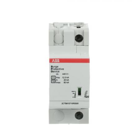 ABB OVR T1-T2 12.5-440s P QS Kombi-Ableiter T1-T2 12.5kA/Pol, 1-polig Uc 440V, Up 1, 6 kV