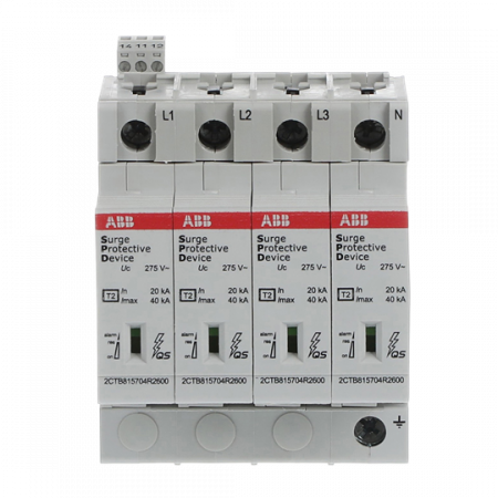 ABB OVR T2 4L 40-275s P TS QS SPD T2 mit Reserve-Var. 230/400 V TNS 4P 4P, Imax 40kA, In 20kA, Up 1, 5kV, TS