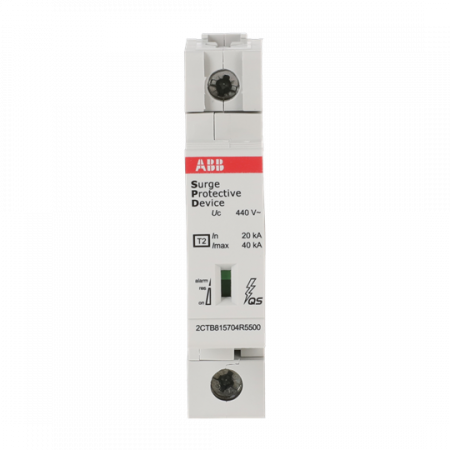 ABB OVR T2 40-440s P TS QS SPD T2 mit Reserve-Varistor 400/690 V 1P Imax 40kA, In 20kA, Up 2, 0kV, Telesignal