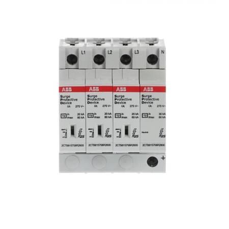 ABB OVR T2 3N 80-275s P QS SPD T2 mit Reserve-Var. 230/400 V TT/TNS 3P 3P+N, Imax 80kA, In 30kA, Up 1, 8kV