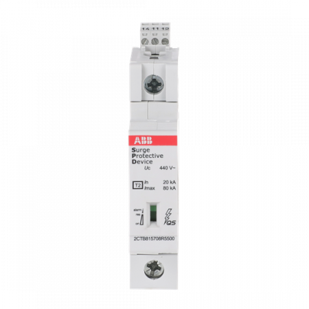 ABB OVR T2 80-440s P TS QS SPD T2 mit Reserve-Varistor 400/690 V 1-polig Imax 80kA, In 30kA, Up 2, 4kV, Telesignal