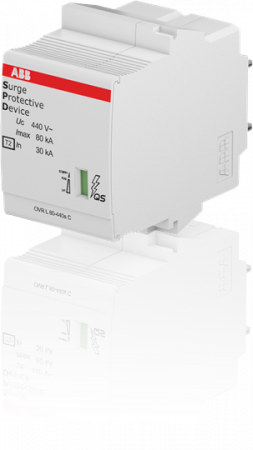 ABB OVR T2 80-440s C QS Ersatzmodul für SPD Typ 2 für 400/690 V mit Reserve-Var., Imax 80kA, Uc 440V