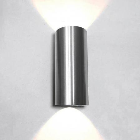 Mylight LED Wandleuchte FÖHR dimmbar in silber IP54 - Up & Down Light